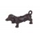 Petite Patère Lézard en fer forgé, H 17 cm