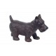 Figurine Extérieur Métal : Chien Scottie en Fonte, L 23 cm