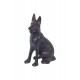 Figurine Chien rustique : Berger Allemand en Fonte, H 15 cm