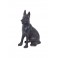 Figurine Chien rustique : Berger Allemand en Fonte, H 15 cm