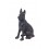 Figurine Chien rustique : Berger Allemand en Fonte, H 15 cm