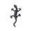 Déco murale Gecko : Lézard en fonte, L 22 cm.