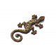 Déco Gecko : Lézard en métal, L 16 cm.