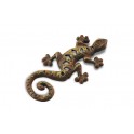 Déco Gecko : Lézard en métal, L 16 cm.