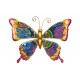 Papillon mural arc en ciel, violet & jaune L 42