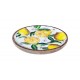 Grande assiette Provence : Thème Citron, Diamètre 22,5 cm