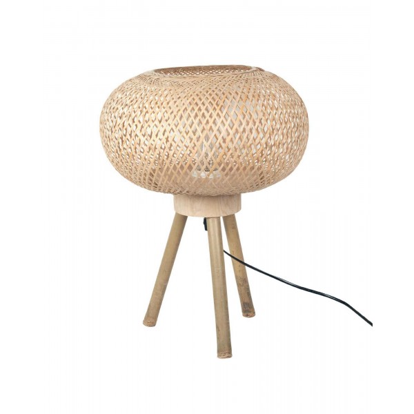 Lampe de table ZEN en bois de bambou naturel