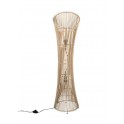 Grande Lampe Design en Fibres Naturelles de Bambou, H 118 cm