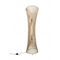 Grande Lampe Design en Fibres Naturelles de Bambou, H 118 cm