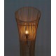 Grande Lampe Rouge, Socle design Couple argenté, H 69 cm