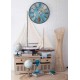 Grande Lampe Rouge, Socle design Couple argenté, H 69 cm