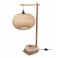 Grande Lampe en Bois de Bambou : Socle en Tronc D'arbre, H 93 cm