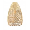 Lampe en Bois de Bambou : Plafonnier, H 50 cm