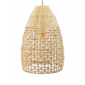 Lampe en Bois de Bambou : Plafonnier, H 50 cm