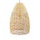 Lampe en Bois de Bambou : Plafonnier, H 50 cm