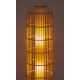 Grande Lampe sur pied en Osier, Collection Bois naturel, H 114 cm