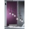 Lustre Noir en Métal : 3 suspensions. L 140 cm