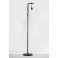 Lampadaire Noir en Métal : Style Industriel. H 165 cm