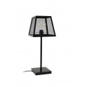 Lampe en Métal Noir : Style Industriel, Modèle Classe. H 65 cm