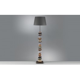 Grand Lampadaire en Céramique : Modèle Pierres. H 164 cm