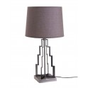 Lampe en Métal Grise & Taupe : Modèle Destructuré. H 57 cm