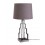 Lampe en Métal Grise & Taupe : Modèle Destructuré. H 57 cm