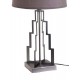 Lampe en Métal Grise & Taupe : Modèle Destructuré. H 57 cm
