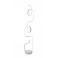 Lampe en Métal Blanche à LED : Coll Ruban, Mod Courbes, H 160 cm