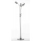 Lampadaire Gris en Métal : Modèle Double Rubans. H 190 cm