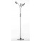 Lampadaire Gris en Métal : Modèle Double Rubans. H 190 cm