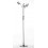 Lampadaire Gris en Métal : Modèle Double Rubans. H 190 cm