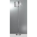 Lampadaire en Métal Gris : Modèle Treillis, H 160 cm