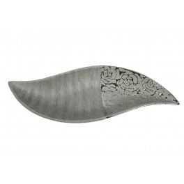 Coupe feuille en céramique, Modèle Silver Tree, L 38 cm