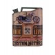 Enseigne murale métal : Portière Voiture "Dad's Garage", H 41 cm