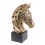 Statuette Lion couché XL, Modèle baroque doré, L 80 cm