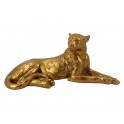 Statuette Panthère Couchée, Gold Design, L 52 cm