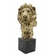 Statuette Lion couché XL, Modèle baroque doré, L 80 cm