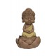 Set de 3 Bouddhas Assis, Collection Méditation, H 9 cm