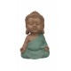 Bouddha Bleu en Réflexion. Coll Méditation, H 13 cm