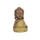 Set de 3 Moines de la Sagesse Assis 2, Collection Baby Zen, H 11 cm