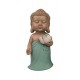 Set de 3 Moines de la Sagesse Assis 2, Collection Baby Zen, H 11 cm