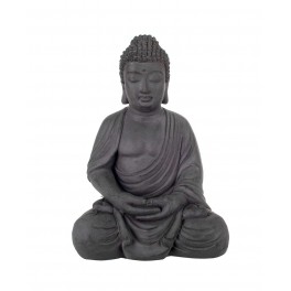 Statue Bouddha XL en Magnésie : Modèle Méditation, H 48 cm