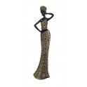 Statuette Africaine Debout, Collection Kenya, Hauteur 44 cm