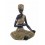 Statuette Africaine Assise, Collection Kenya, H 36 cm