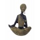 Statuette Africaine Assise, Collection Kenya, H 36 cm