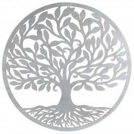 Déco murale fer : Arbre de vie, Anthracite & marron, Mod 5, H 60 cm