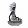 Statuette Africaine Noir & Blanc, Collection Kenya, D 18 cm