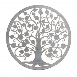 Déco murale fer : Arbre de vie, Anthracite & marron, Mod 5, H 60 cm