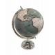 Globe terrestre, Vert Bouteille. Coll Mundo, H 30 cm