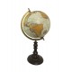 Globe terrestre, Orange & Noir. Collection Mundo, H 40 cm